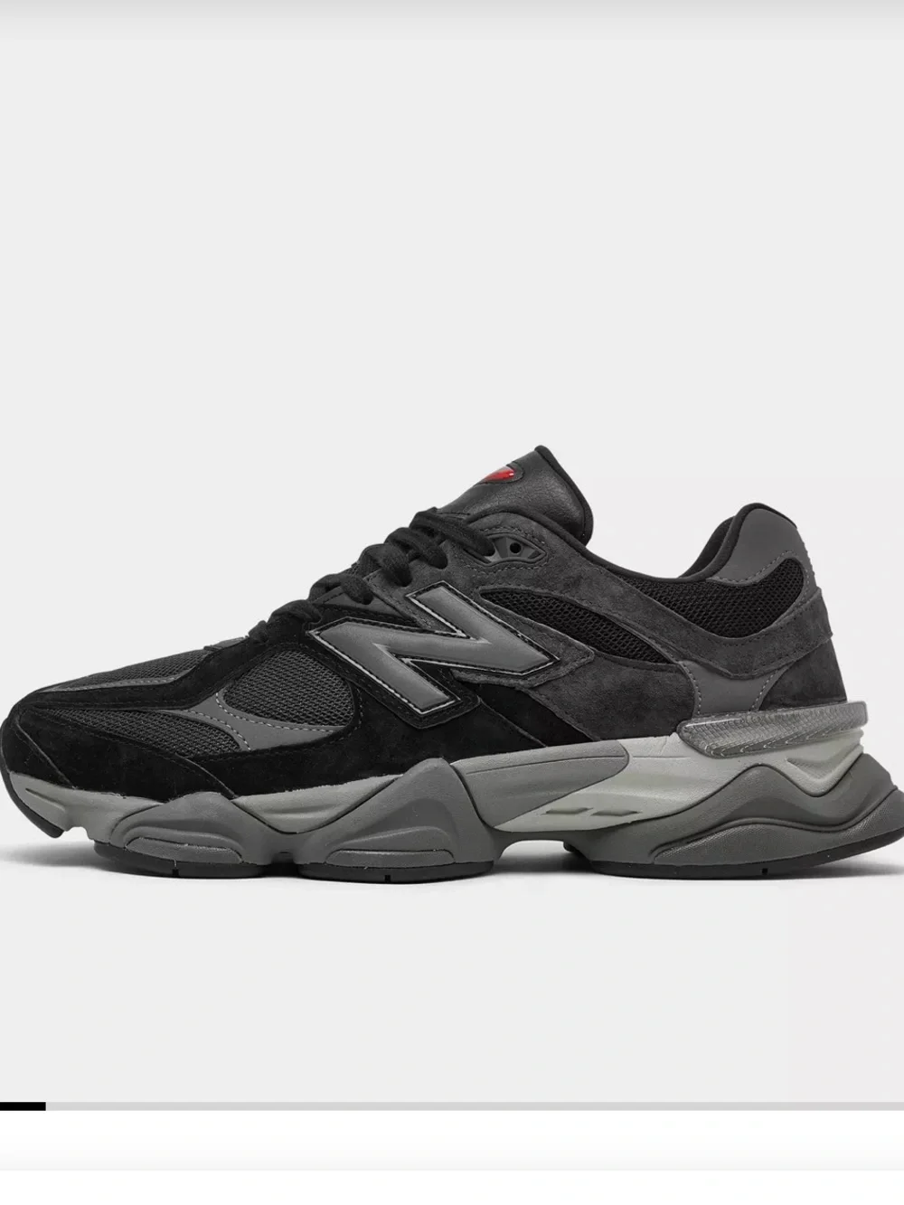 New Balance Men's 9060 Black and Gray Sneakers Sz 10